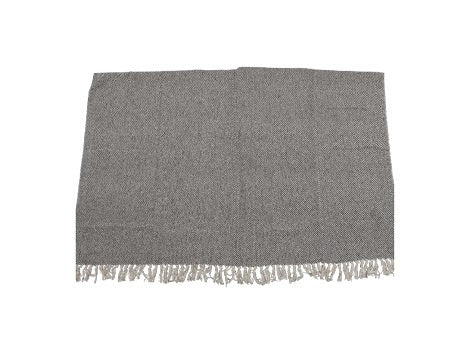 Plaid beige/zwart , 125x150cm
