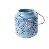 Esschert design - 50 tinten blauw windlicht - S
