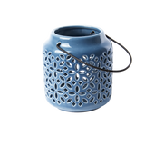 Esschert design - 50 tinten blauw windlicht - S