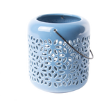 Esschert design - 50 tinten blauw windlicht - M