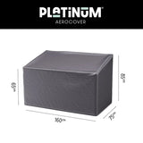 Tuinbankhoes Platinum AeroCover, donkergrijs rechthoekig