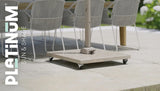 Parasolvoet Venezia 120 kg graniet