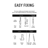 Platinum - Eye bolt with nut for wooden pole M8x100mm