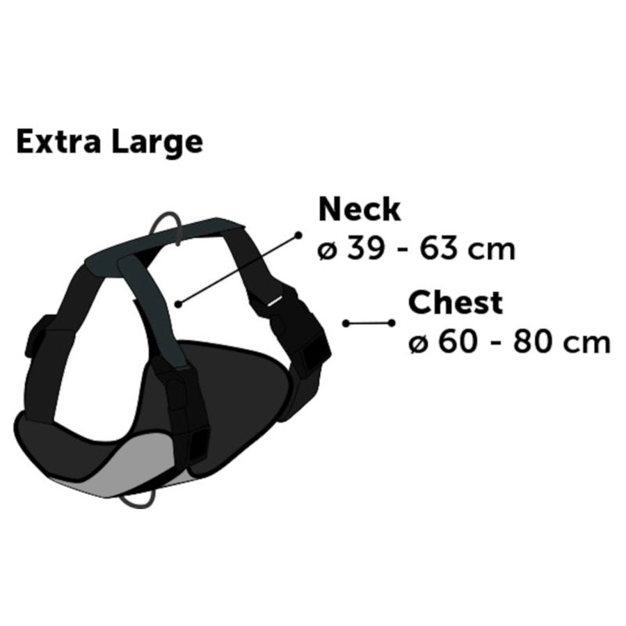 Flamingo - Harnas Milou Rood XL | a:39-63cm b:60-80cm x 25mm x 2mm