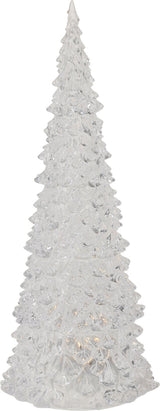 Witte acryl kerstboom met warmwitte LED-verlichting