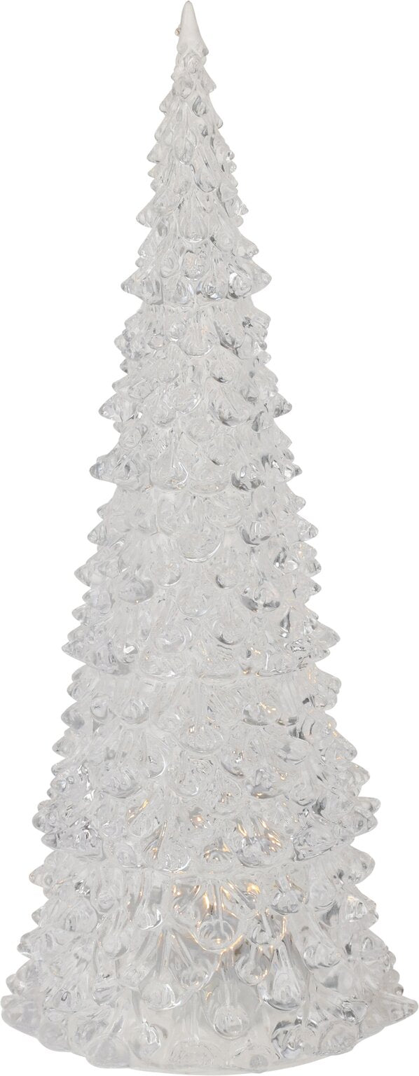 Witte acryl kerstboom met warmwitte LED-verlichting