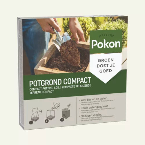 Verpakking Pokon potgrond compact, Groen doet je goed, 10 liter