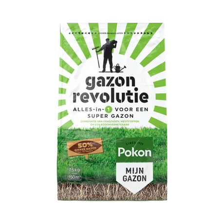 Pokon gazonrevolutie zak voor super gazon, 7,5 kg voor 150 m²