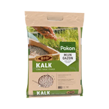 Pokon BIO kalkzak voor gazon met handgreep en groene opdruk
