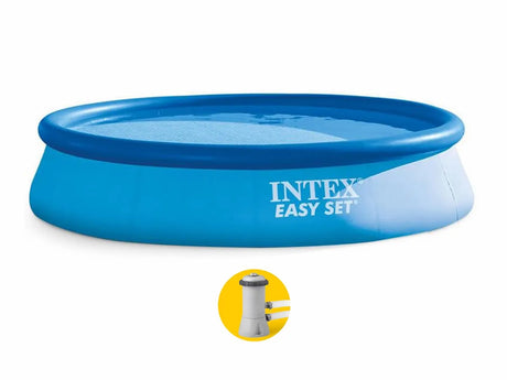 Blauw opblaaszwembad Intex Easy Set met filterpomp, ronde rand Ø305 cm