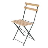Bistrostoel metaal hout groen - Esschert design