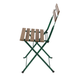 Bistrostoel metaal hout groen - Esschert design