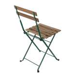 Bistrostoel metaal hout groen - Esschert design