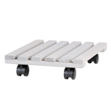 Houten Plantentrolley vierkant L grijs