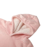 Roze teddy gevoerde capuchon van kinderhoodie