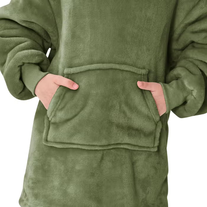 JUNIOR Oversized Hoodie voor kinderen 50x70 cm - Groen