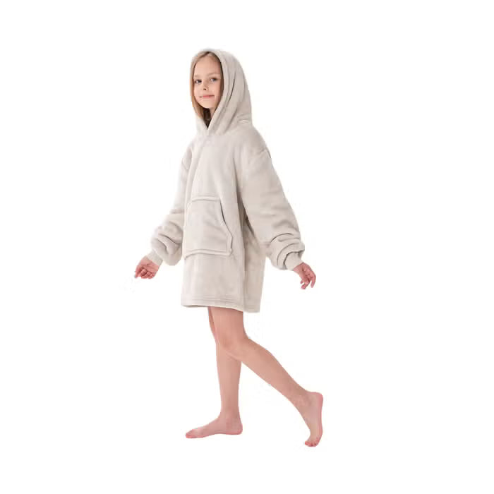JUNIOR Oversized Hoodie voor kinderen 50x70 cm - Pumice stone