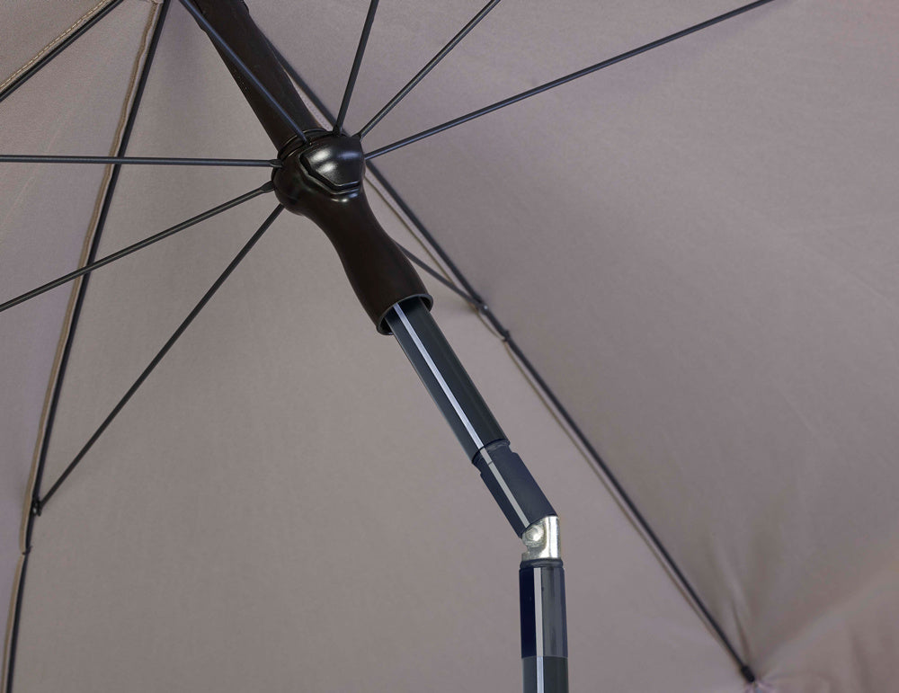 Platinum parasol Aruba ø200 volant - Lichtgrijs