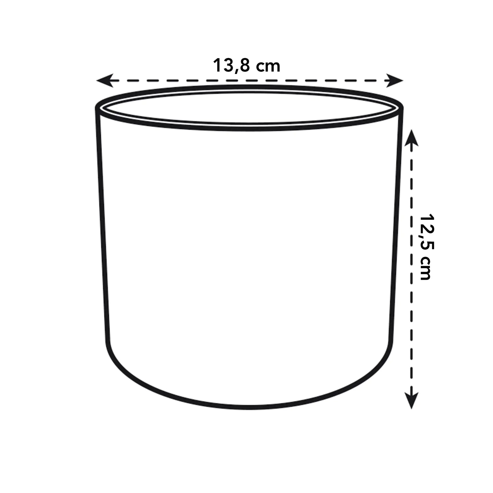 Elho - b.for soft rond 14cm steengroen
