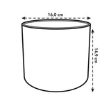 Elho - b.for soft rond 16cm goudkleurig zand