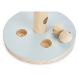 Beeztees speeltoren met mint ronde voet, houten paal en losse houten balletjes