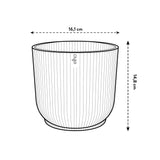 Elho - vibes fold rond 16cm antraciet