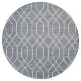 Vloerkleed Pattern Rond Grijs ø200 cm