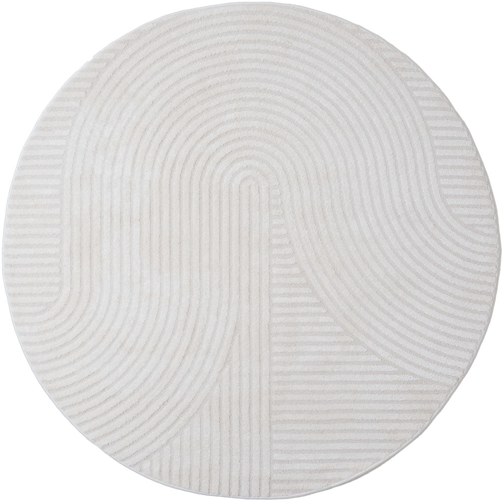 Vloerkleed Ella Cream Rond ø280 cm