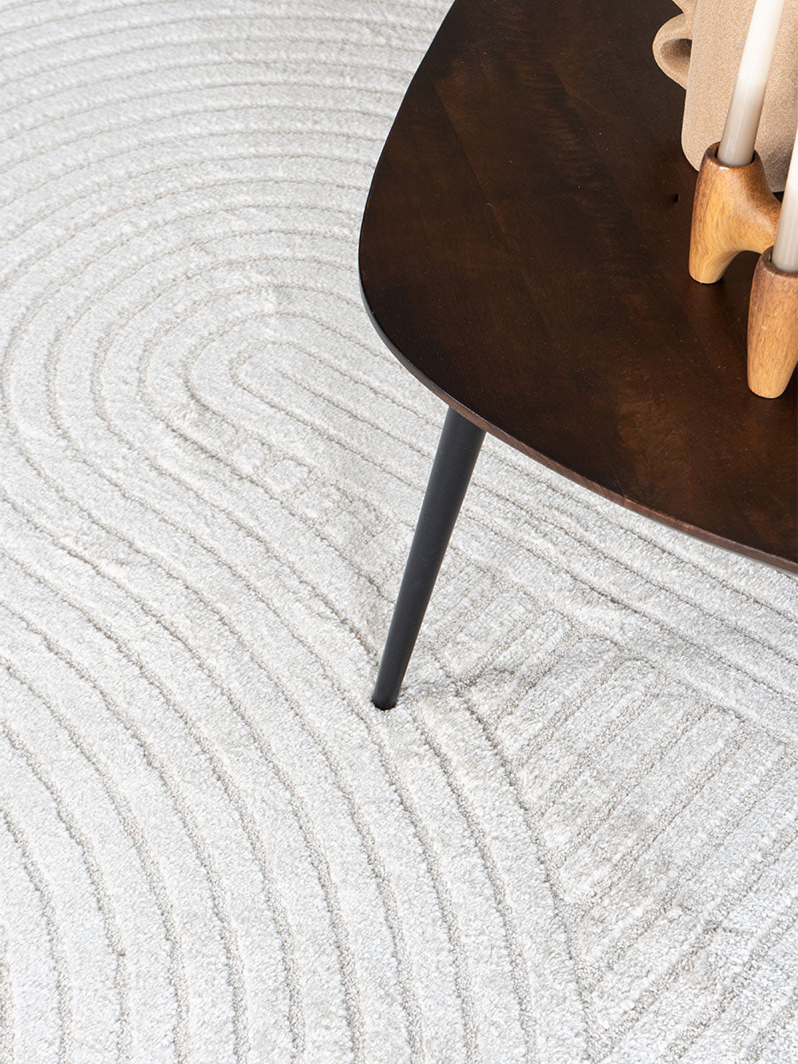 Vloerkleed Ella Cream Rond ø280 cm