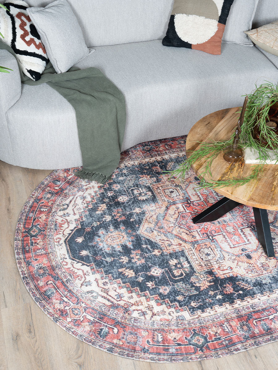 Vloerkleed Nora Rood - Ovaal 160 x 230 cm