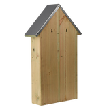 Insectenhotel XL van hout met donkergrijs dak en dichte zijwanden